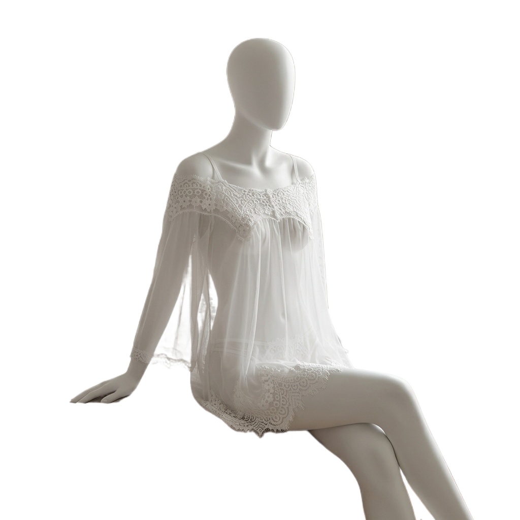 Intimo femminile nero in pizzo - Babydoll Chemise Night recensione e prezzo